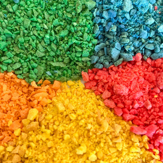 Bundle of 5 Colored Carbonated Crystals