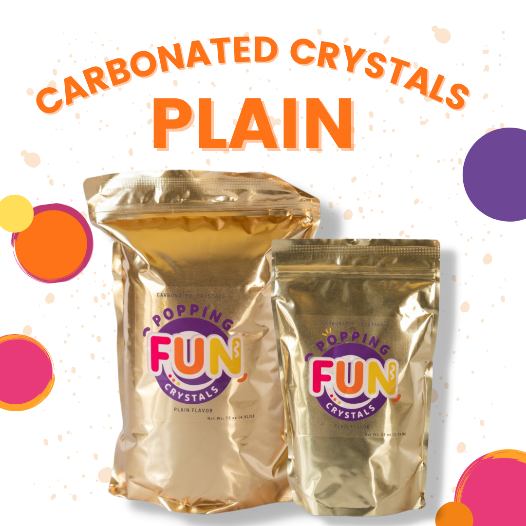 Popping Fun Plain Carbonated Crystals - 1.5lb & 4.5lb Bag Size