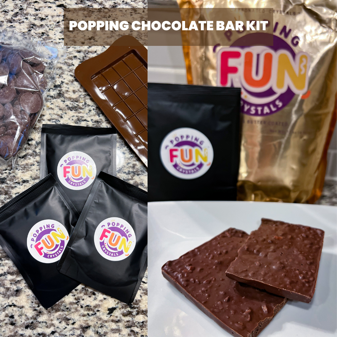 New! Popping Chocolate Mold Kit with Carbonated Crystals