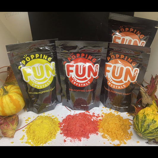 Fall Bundle of 3 Colored Carbonated Crystals