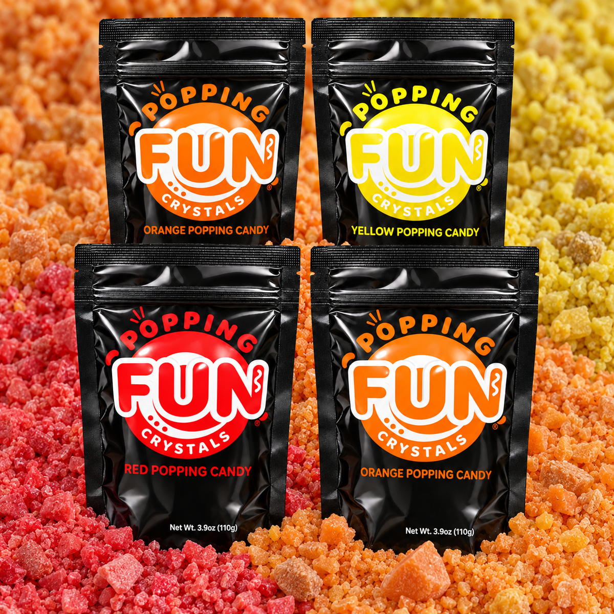 Fall Bundle of 3 Colored Carbonated Crystals
